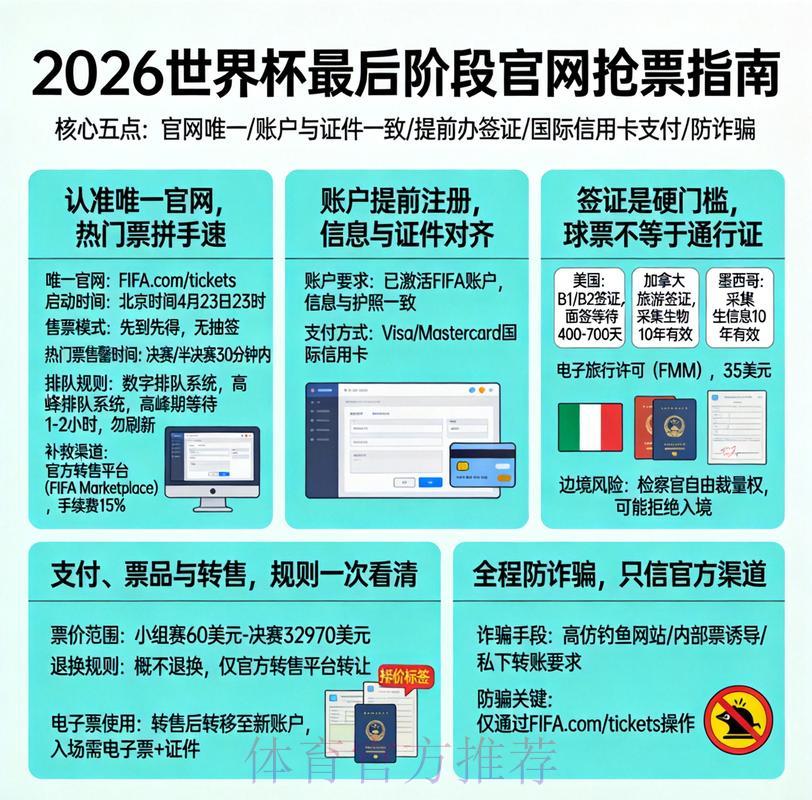 2026世界杯官方正规购票入口推荐指南 2026世界杯官方正规购票入口推荐指南